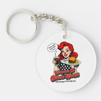 Willkommen im Clowworld Acrylic Schlüsselanhänger