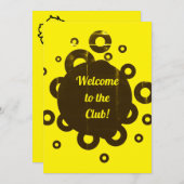 Willkommen im Club Einladung (Vorne/Hinten)