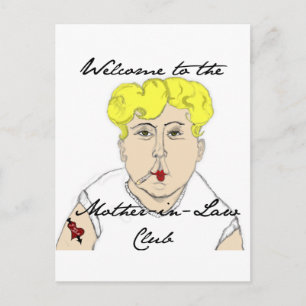 Willkommen im Club Mother in Law Postkarte