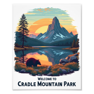 Willkommen im Cradle Mountain National in Australi Fotodruck