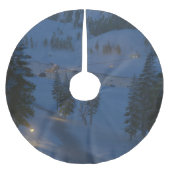 Willkommen im Cwm Weihnachtsbaumrock Polyester Weihnachtsbaumdecke (Vorderseite)