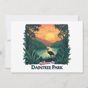 Willkommen im Daintree National Australian Park Einladung
