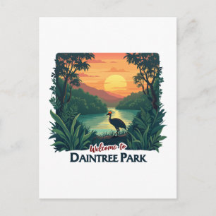 Willkommen im Daintree National Australian Park Feiertagspostkarte