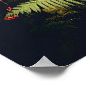 "Willkommen im Dschungel" Neon-Party Poster (Ecke)