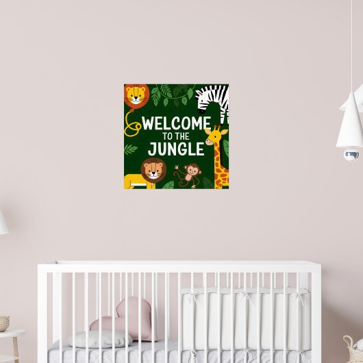 Willkommen im Dschungel Poster (Kinderzimmer 2)
