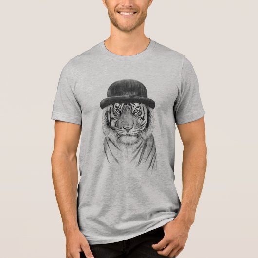 Willkommen im Dschungel Tri-Blend Shirt (Vorderseite)