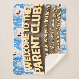 Willkommen im Elternclub, herzlichen Glückwunsch z Sherpadecke
