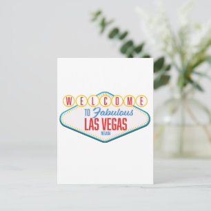 Willkommen im fabulösen Las Vegas Postkarte