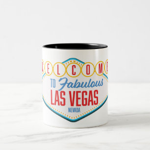 Willkommen im fabulösen Las Vegas Zweifarbige Tasse
