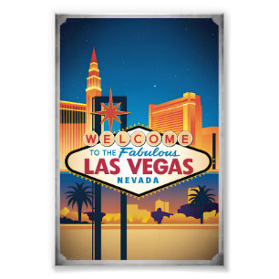 Willkommen im fantastischen Las Vegas Nevada Fotodruck