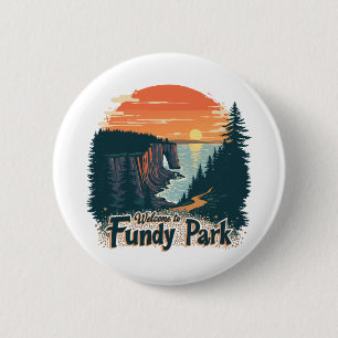 Willkommen im Fundy National Canadian Park Button