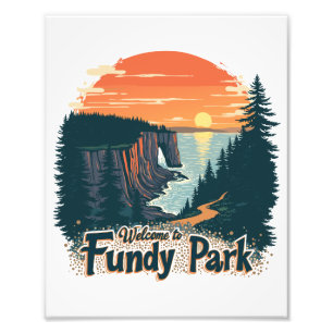 Willkommen im Fundy National Canadian Park Fotodruck