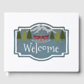 Willkommen im Gästebuch Cabin (Vorderseite)