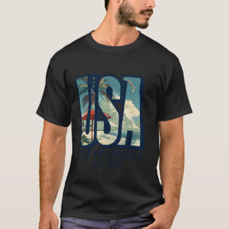 Willkommen im Golf Beach Retro Golf der USA T-Shirt