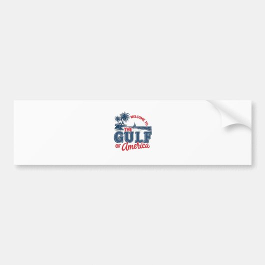 Willkommen im Golf von Amerika Einwanderer aus Mex Autoaufkleber (Vorne)