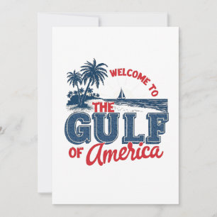 Willkommen im Golf von Amerika Einwanderer aus Mex Dankeskarte