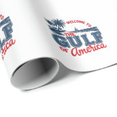 Willkommen im Golf von Amerika Einwanderer aus Mex Geschenkpapier (Rolleneckpunkt)