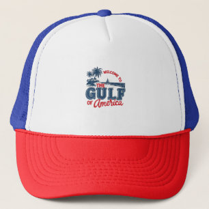Willkommen im Golf von Amerika Einwanderer aus Mex Truckerkappe