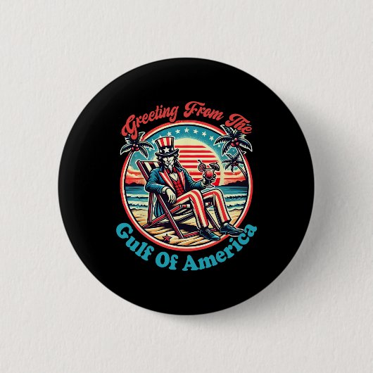 Willkommen im Golf von Amerika - Golf von Mexiko 2 Button (Vorderseite)