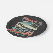 Willkommen im Golf von Amerika Trump Pappteller (Schrägansicht)