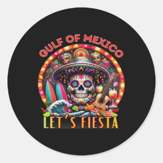 Willkommen im Golf von Mexiko Cinco de Mayo Retro  Runder Aufkleber