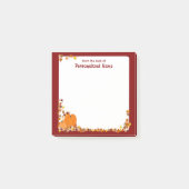 Willkommen im Herbst - 3x3 Post-it Klebezettel (Vorderseite)