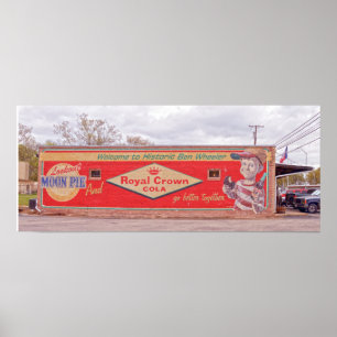 Willkommen im Historic Ben Wheeler Sign 24x10 Poster