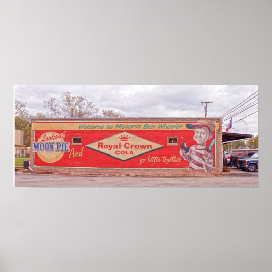 Willkommen im Historic Ben Wheeler Sign 24x10 Poster (Vorne)