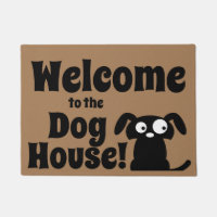 Willkommen im Hundehaus Funny Doormat