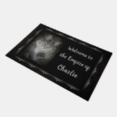 Willkommen im Imperium of (Name und Foto der Haust Fußmatte (Schrägansicht)