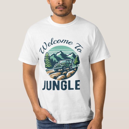 WILLKOMMEN IM JUNGLE T-Shirt (Vorderseite)