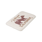 Willkommen im kalifornischen Bärenwald Badematte (Schrägansicht)