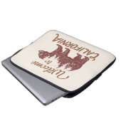 Willkommen im kalifornischen Bärenwald Laptopschutzhülle (Vorne Knopf)