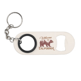 Willkommen im kalifornischen Bärenwald Mini Flaschenöffner