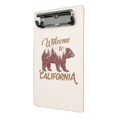 Willkommen im kalifornischen Bärenwald Mini Klemmbrett (Gewinkelt2)