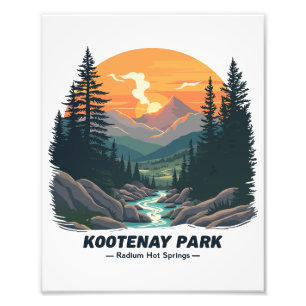 Willkommen im kanadischen Kootenay-Nationalpark Fotodruck