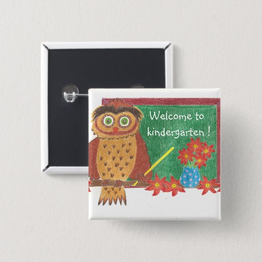 Willkommen im Kindergarten ! Button (Vorne & Hinten)