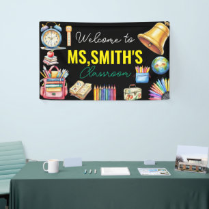 Willkommen im Klassenzimmer Zurück zur Schule Bann Banner