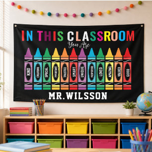Willkommen im Klassenzimmer Zurück zur Schule Bann Banner