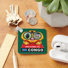 Willkommen im Kongo Schlüsselanhänger