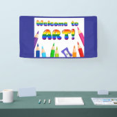 Willkommen im Kunstunterricht-Banner Banner (Messe)