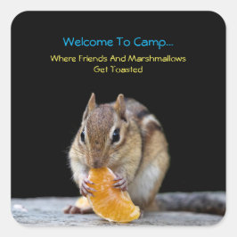 Willkommen im Lager Quadratischer Aufkleber