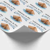 Willkommen im Lake House Geschenkpapier (Ecke)