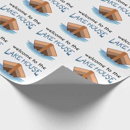 Willkommen im Lake House Geschenkpapier (Ecke)