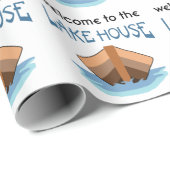 Willkommen im Lake House Geschenkpapier (Rolleneckpunkt)