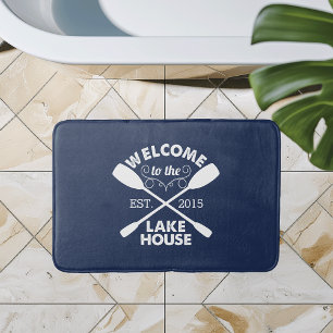 Willkommen im Lake House Rustikale Kanuadeln Badematte