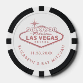 Willkommen im Las Vegas Casino Mitzvah Gefallen Pokerchips
