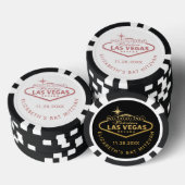 Willkommen im Las Vegas Casino Mitzvah Gefallen Pokerchips (Stapel)