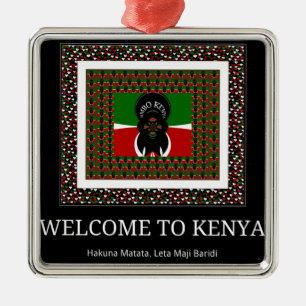 Willkommen im magischen Kenia: Hakuna Matata Silbernes Ornament