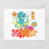 Willkommen im Meer Postkarte (Vorderseite)